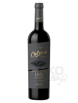 Вино Коломе 1831 Мальбек 0.75 л красное сухое