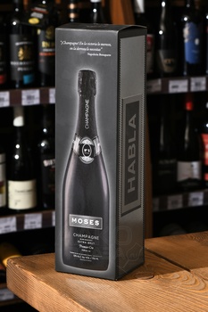 Moses Champagne Blanc de Blancs Premier Cru Millesime - шампанское Мозес Шампань Блан де Блан Премьер Крю Миллезим 2018 год 0.75 л белое экстра брют в п/у