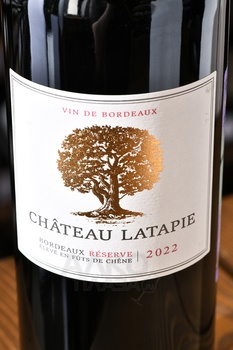 Chateau Latapie Reserve Bordeaux - вино Шато Латапи Резерв Бордо 0.75 л красное сухое