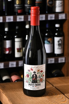 Petit Frere Merlot - вино безалкогольное Пти Фрер Мерло 0.75 л красное